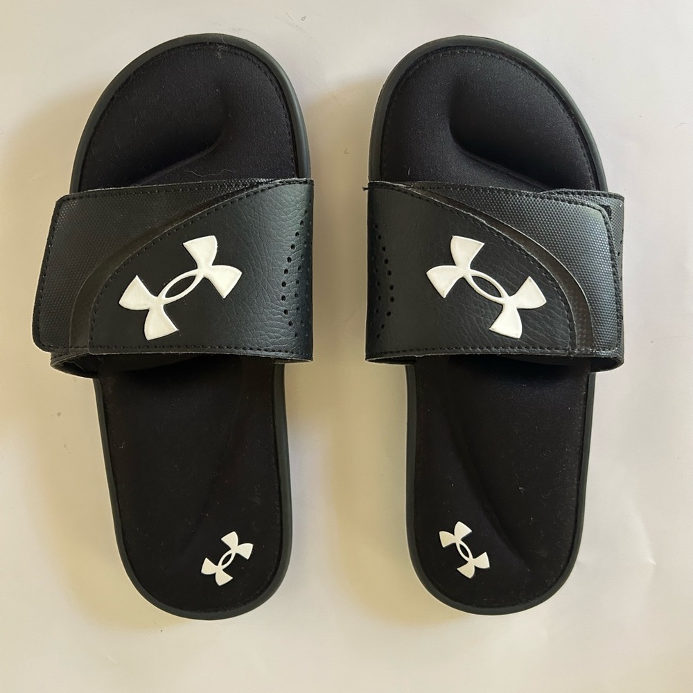 Under Armour slip ons-worn once